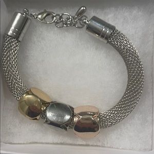 Gold and silver bracelet.